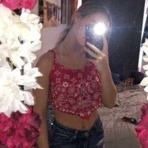 Paisley and Floral Bandana Cami Top